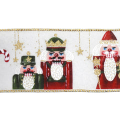 Sparkle Nutcracker Wired Ribbon, 2-1/2-Inch, 10-Yard