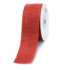 Cotton Woven Wired Edge Ribbon, 1-1/2-inch, 10-yard