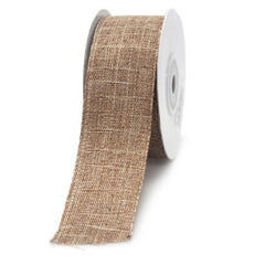 Cotton Woven Wired Edge Ribbon, 1-1/2-inch, 10-yard