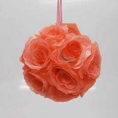 Silk Flower Kissing Balls Wedding Centerpiece, 6-Inch