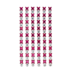 Rhinestone Embellishments Stickers, 6-Inch, 5-Strips