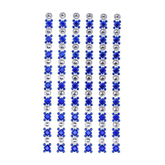 Rhinestone Embellishments Stickers, 6-Inch, 5-Strips