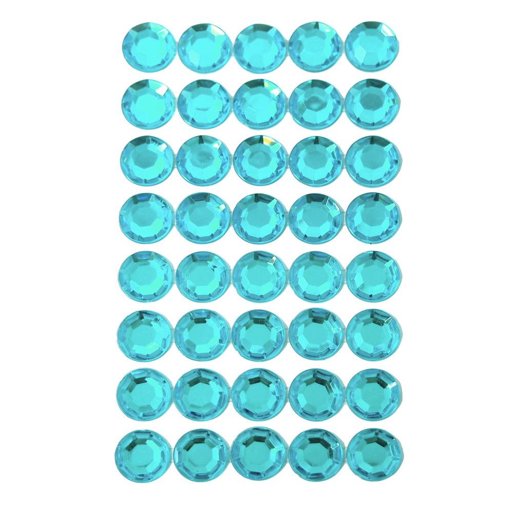 Round Adhesive Diamond Gem Stickers, 16mm
