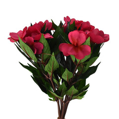 Artificial New Guinea Impatiens Spray, 13-1/2-Inch