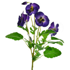 Artificial Pansy Spray, 16-1/2-Inch
