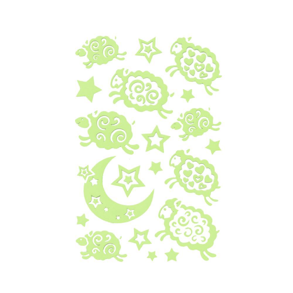 Nighttime Pals Glow In The Dark Stickers, 2-Sheets