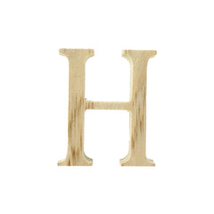 Pine Standing Wood Letters Numbers and Symbols, 2-inch, 3-count