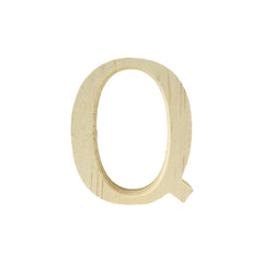 Pine Standing Wood Letters Numbers and Symbols, 2-inch, 3-count