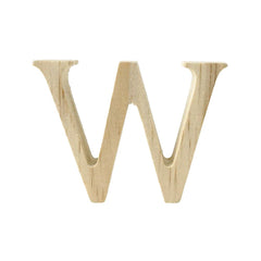 Pine Standing Wood Letters Numbers and Symbols, 2-inch, 3-count