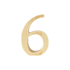 Pine Standing Wood Letters Numbers and Symbols, 2-inch, 3-count