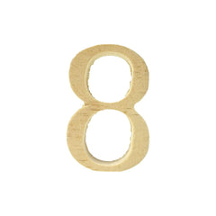 Pine Standing Wood Letters Numbers and Symbols, 2-inch, 3-count