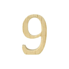 Pine Standing Wood Letters Numbers and Symbols, 2-inch, 3-count