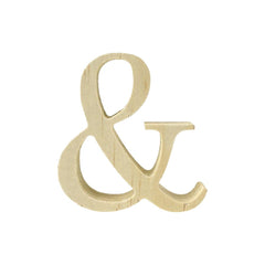 Pine Standing Wood Letters Numbers and Symbols, 2-inch, 3-count