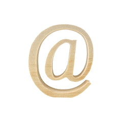 Pine Standing Wood Letters Numbers and Symbols, 2-inch, 3-count