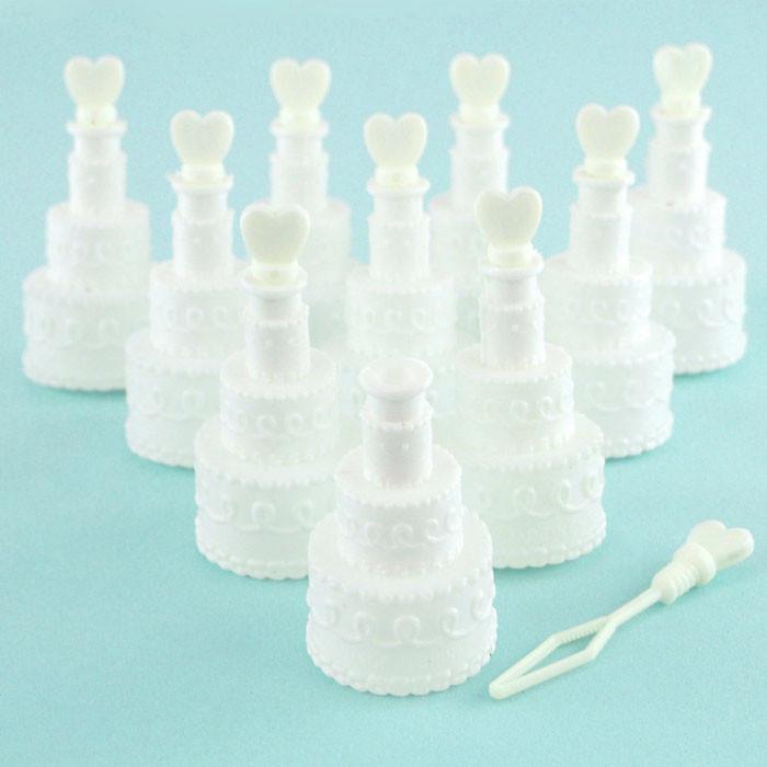 Wedding Cake Bottle Bubbles, 2-1/2-inch, 24-Piece