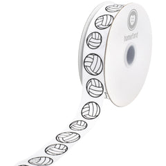Volleyball Sports Grosgrain Ribbon, 7/8-inch