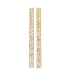 Rhinestone Flowers Sticker Strips, 11-3/4-Inch, 2-Count