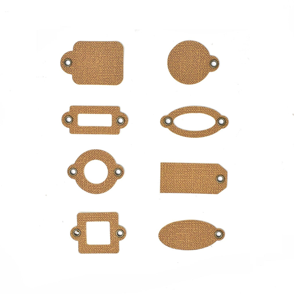 Assorted Tag Medley with Grommets, 8-piece