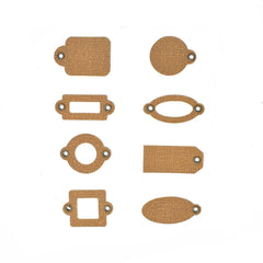 Assorted Tag Medley with Grommets, 8-piece