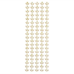 Pearl Floral Jewel Border Stickers, 5-Count
