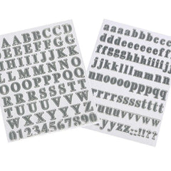 Mini Alphabet & Number Foil Stickers, 179-count