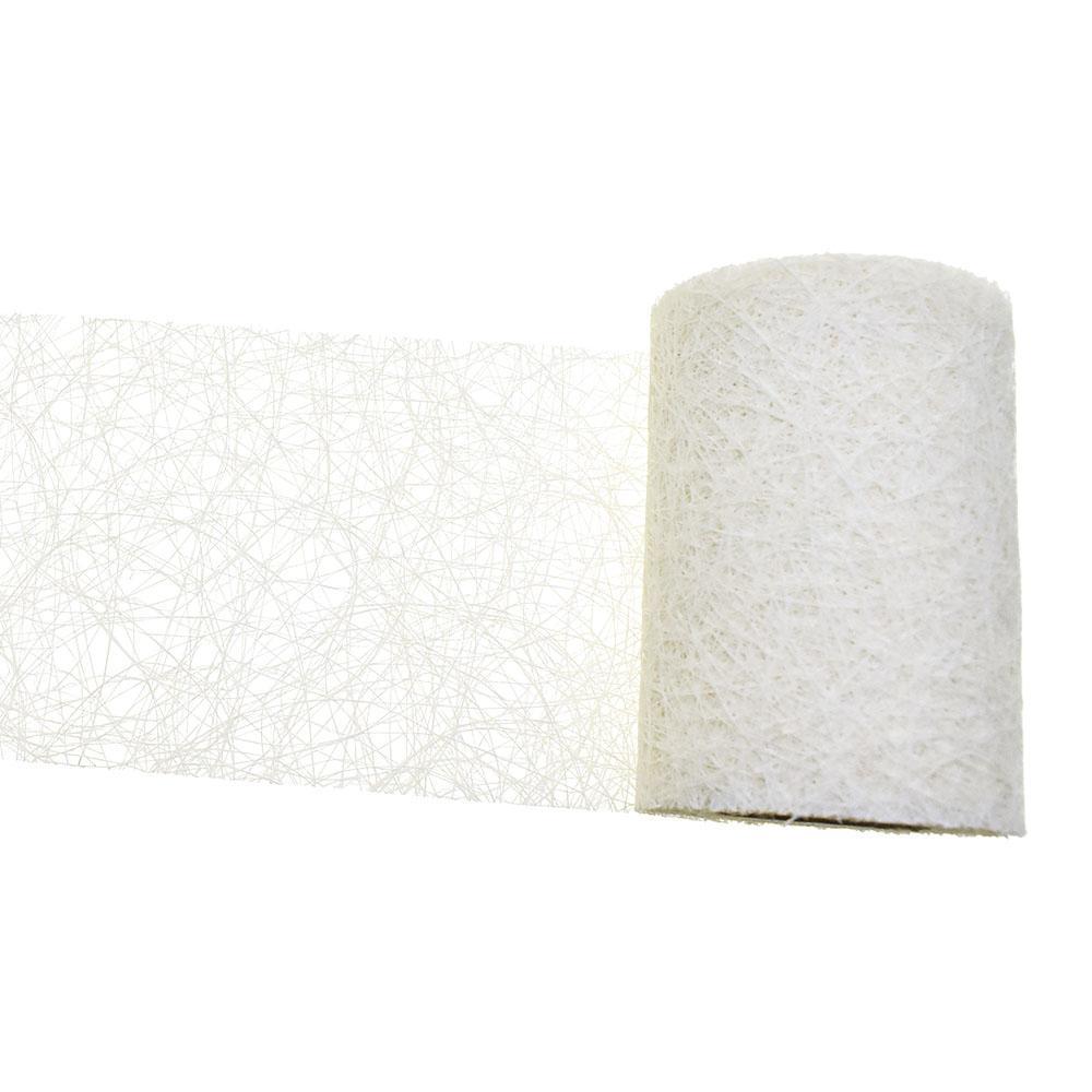 Rustic Faux Sisal Web Ribbon, 4-Inch, 10-Yard