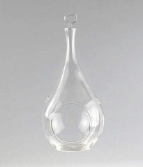 Clear Glass Terrarium Air Plant Candle Holder, With Loop
