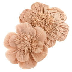 Paper Scalloped Magnolia Wall Flower, Assorted Sizes, 2-Piece