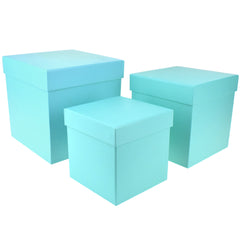 Nested Square Gift Boxes, 5-inch, 6-inch, 7-inch, 3-piece