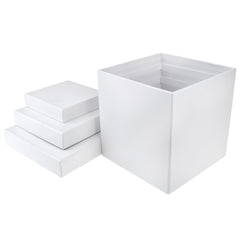 Nested Square Gift Boxes, 5-inch, 6-inch, 7-inch, 3-piece