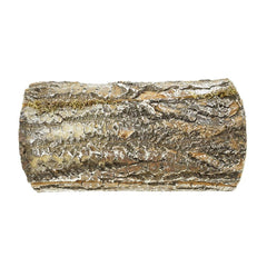Artificial Snow Covered Log Decoration