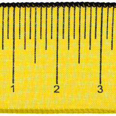 Ruler Measuring Stick Pattern Wired Ribbon, 2-1/2-inch, 10-yard