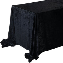 Rectangle Velvet Party Dining Tablecloth, 132-inch x 90-inch