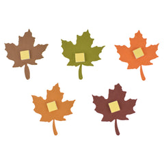 Maple Leaf Paper Embellishment Craft Stickers, 1-1/2-inch, 34-count