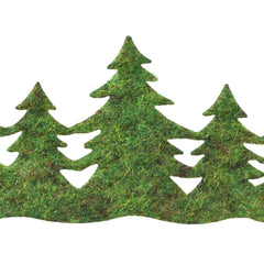Christmas Pine Tree Felt Cutout Ribbon, 10-yard