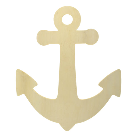 Wooden Craft Anchor Wall Plaque, 14-inch