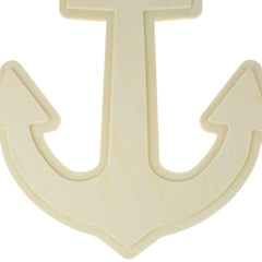 Wooden Craft Embossed Anchor Wall Plaque, 10-inch