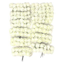 Foam Flower Picks with Bendable Stem, 3/4-Inch, 144-Count