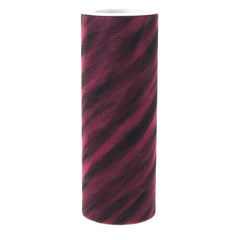 Zebra Print Tulle Roll Spool, 6-Inch, 10 Yards