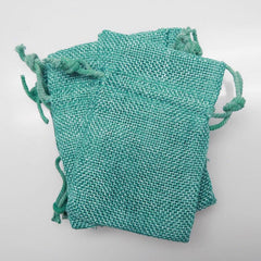 Faux Burlap Pouch Bags, 6-count