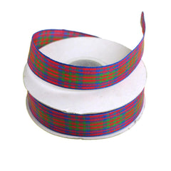 Gingham Christmas Ribbon, 5/8-Inch, 15 Yards