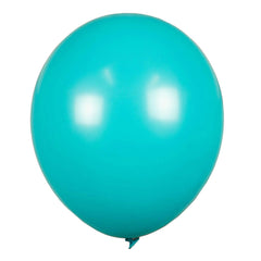 Premium Solid Color Latex Balloons, 12-inch, 72-count, Turquoise