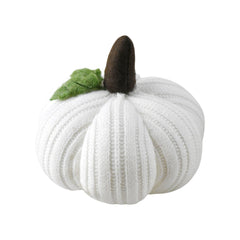 Fabric Weighted Pumpkin Decoration, 4-inch