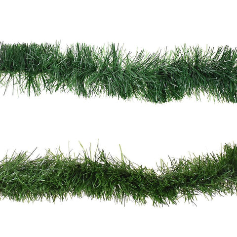 Christmas Tree Decoration Garlands, Pine Green, 8-Feet, 2-Piece