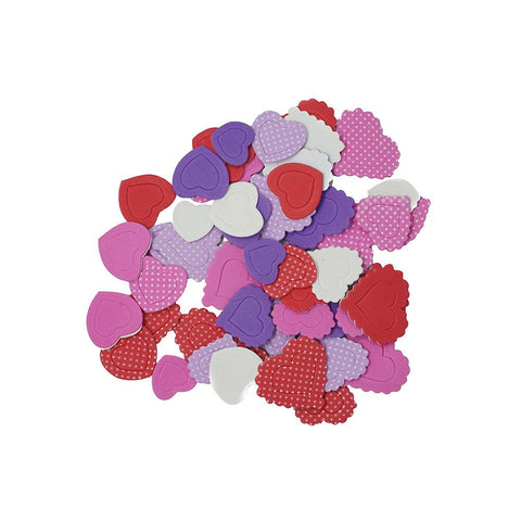 Foam Heart Craft Assortment Stickers, 112-Piece