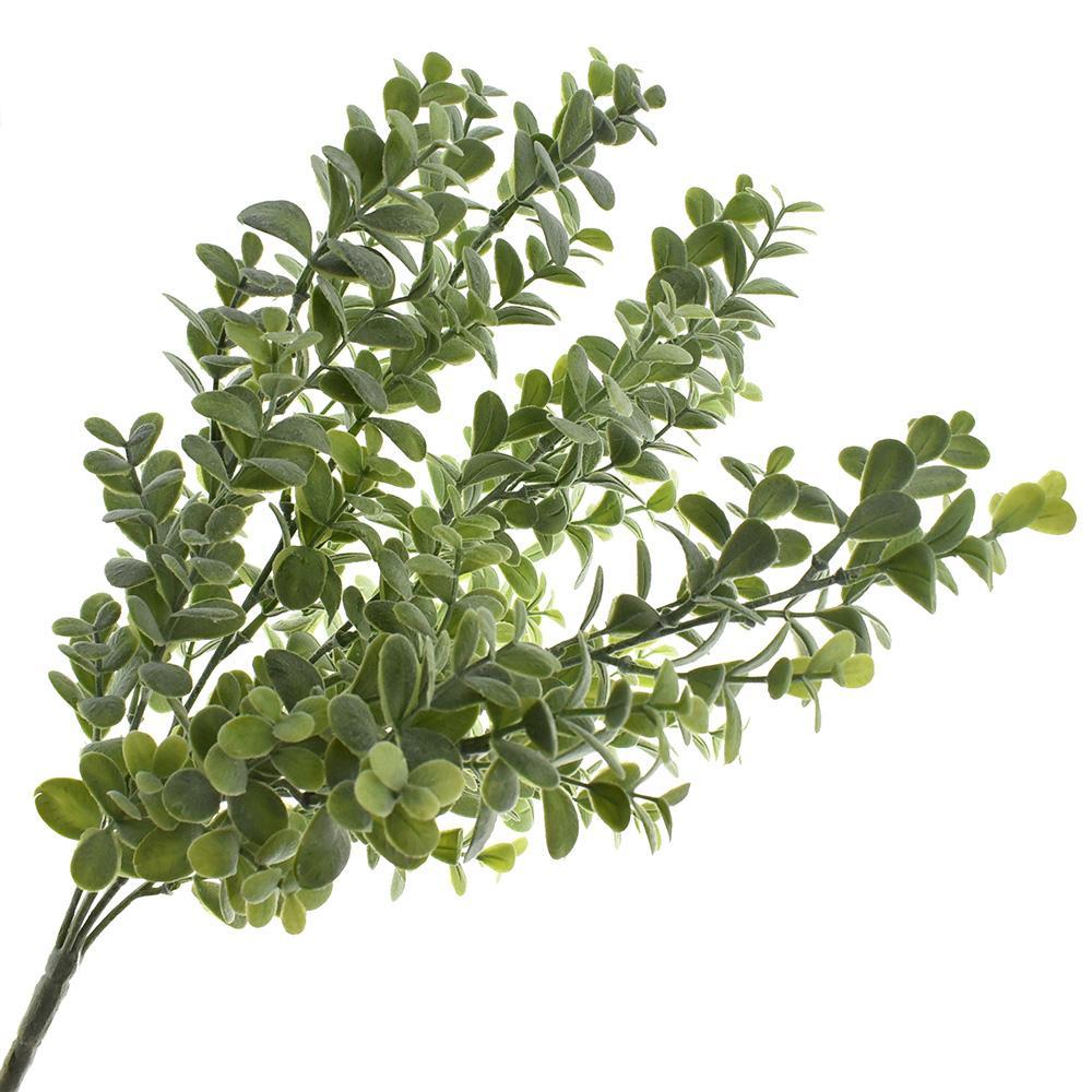 Artificial Boxwood Frost Bush, 16-1/2-Inch