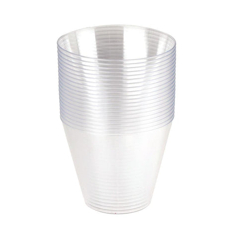 Clear Plastic Cups Tumbler 9 oz, 2-1/2-Inch, 20-Piece