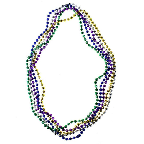 Plastic Bead Necklace, Assorted Colors, 15-1/2-Inch, 5-Piece