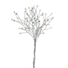 Crystal Rhinestone Spray Branch, 7-1/2-Inch, 12-Count