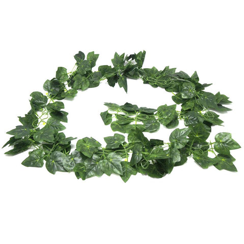 Artificial Silk Grape Leaf Garland Vine Foliage, Green, 90-Inch